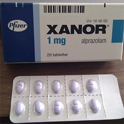 Xanor 1mg Pfizer Alprazolam tabletter